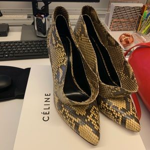 Celine Python Heel Shoes